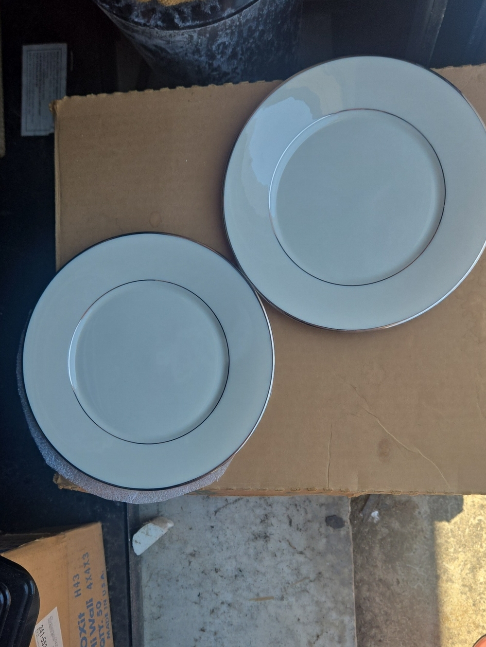 Two Lenox Maywood Salad Plates Made USA